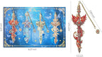 Fantasy Sword Bookmarks 4pcs - Medieval Knight Warrior Metal Book Marks for Readers, Gifts for Book Lovers, Cool Literary Page Holders for Reading Accessories, Men Women Teens, Christmas Birthday