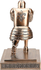HDMbigmi Knight Pen Holder Pen Stand Desk Organizers and Accessories Resin Pencil Holder as Gift with a Fancy Pen for Office and Home Desk Organizer (Bronze)