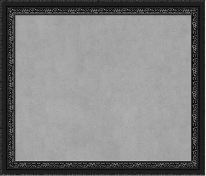 Amanti Art Black Framed Magnetic Board 24x28 Medium Vision Board for use with Magnets, 100% Metal Sheet to Display Items as Office Decor or for Home Organization in mudroom, Kitchen or Kids Room