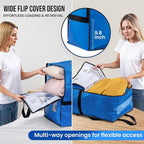 TAILI 4 Pack Blue Moving Bags w/Adjustable Backpack Straps, Moving Supplies, Moving Boxes Alternative, Heavy Duty Storage Totes for College Packing, Camping Backpack for Travel, Dorm, Laundry