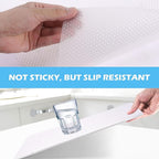 MooiFun Drawer Liners, Waterproof Shelf Liner, Anti-Slip Non-Adhesive BPA Free Kitchen Cupboard Cabinet Liner Refridge Fridge Mats Sink Protector Strong Durable for Home (Clear/11.8in x 20Ft)
