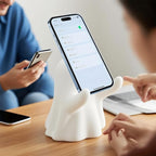 YGPM Ghostly Shape Pen Holder & Phone Stand Desktop Organiser For Home Office Halloween Tabletop Decor Elegant Writing Tool Display