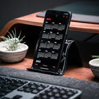 AirGLO Flex Flap - Adjustable, Portable Phone Stand for Travel, Home, Desk, Bed, Treadmill, iPad, Tablet