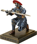 HDMbigmi Roman Legion Soldier Knight Pen Holder Pen Stand Desk Organizers and Accessories for Office and Home(Blue)