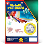 Hygloss Metallic Cardstock Sheets – 100 Shiny Green Sheets, 8.5” x 11” - Sturdy 10 pt. – Metallic Foil Board Paper for Crafts, Scrapbooking, Posters & Decorations