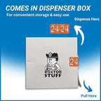 2024 Year Labels, Doctor Stuff 2024 Chart Stickers, Holographic Orange Colored, USA Made Year Label for End Tab File Folders, 500 Labels per Roll, 1 Roll, 3/4" x 1-1/2"