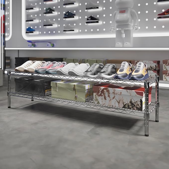 Regal Altair 14" Deep x 54" Wide x 14" Height Wire Shelving Kit | 2-Tier | NSF Commercial Storage Rack Unit