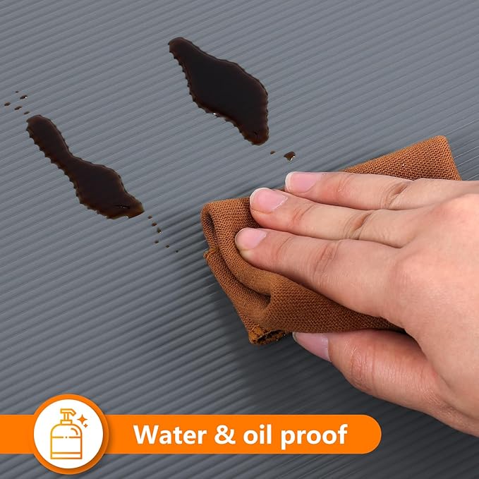 Shelf Liners for Kitchen Cabinets Drawer Liner Non Adhesive Cupboard Mat EVA Material Waterproof Refrigerator Mats Washable Fridge Liner for Cupboard and Desks Liner Gray 11.8 x 393.7 Inches