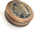 Gift for Grandson Brass Compass Engraved Quote | Memory Present to My Grandson Birthday, Baptism, Graduation, Confirmation, Love, Gift idea by Grandpa Grandma
