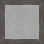 Amanti Art Grey Framed Magnetic Board 15x15 X-Small Vision Board for use with Magnets, 100% Metal Sheet to Display Items as Office Decor or for Home Organization in mudroom, Kitchen or Kids Room
