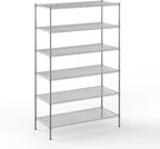 Regal Altair 24" Deep x 54" Wide x 86" Height Wire Shelving Kit | 6-Tier | NSF Commercial Storage Rack Unit