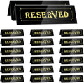WATHFKCU 20PCS Acrylic Reserved Table Tent Signs, Reservation Seat Signs for Wedding, Restaurant, Office, Meeting Chairs