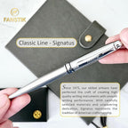 FANSTIK Customized BallPoint pen with name (MADE IN USA), stainless steel, Silver, luxury engraved pen personalized for men and for women. (BallPoint Silver)