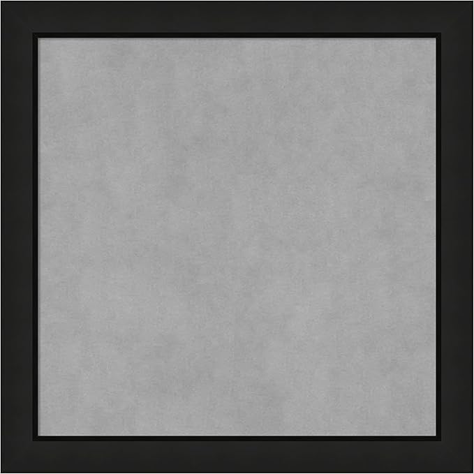 Amanti Art Black Framed Magnetic Board 23x23 Medium Vision Board for use with Magnets, 100% Metal Sheet to Display Items as Office Decor or for Home Organization in mudroom, Kitchen or Kids Room