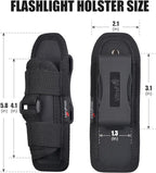 ULTRAFIRE Tactical Flashlight Holster Pouch,360 Degree Adjustable Police Duty Belt Flashlight Pouch,Suitable Law Enforcement Patrol and Military Safety Tactical Gear