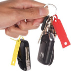 Self-Locking Arrow Key Tags - 1,000 Pcs (Red) | 4 1/2" x 3/4" Plastic ID Tags with Writable Surface for Organized Key Management