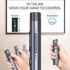Norwii N97s TV Screen Presentation Clicker for powerpoint presentations, powerpoint clicker, Presentation Remote, Bluetooth Wireless Presenter, Digital Pointer for TV Screen Under Win/mac