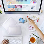 Metronic Bubble Mailer 8.5X12 Inch White 100 Pack,Waterproof Padded Envelopes,Self-Seal Bubble Mailers Cushioning Bubble Envelopes for Shipping,Jewelry Makeup Supplies, Packaging Bulk