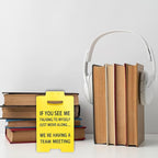 Smilelife Funny Office Cubicle Decor We're Having A Team Meeting Desk Sign Team Office Gag Gifts for Coworker Teammate Employee Boss Manager