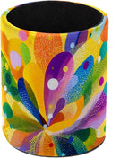 Leather Pen Holder for Desk Colorful Spot Pencil Cup Desktop Organizer Makeup Brush Holders Office Supplies for Home, Kids & School