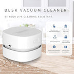 TRZLIFE Desk Vacuum Cleaner, Upgraded Mini Desktop Vacuum AA Battery More Durable Desk Accessory Sucks up Tiny Items and Crumbs from Desktop Drawer Countertop Ideal as a Valentine's Day Gift