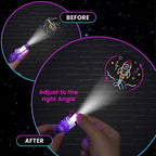 LovesTown 24PCS Space Themed Party Favors, LED Finger Lights for Kids Glow in The Dark Party Supplies for Birthday Goodie Bags Fillers Classroom Prizes
