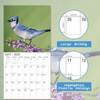 2026 Wall Calendar,Calendar 2026, November 2025 - December 2026, Wall Calendar Song Birds, 12" x 24" Opened,Full Page Months Thick & Sturdy Paper for Calendar Organizing & Planning