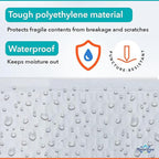 White Small Bubble Mailers 4x8 Inch #000 | Thick Padded Poly Bubble Mailer Envelopes | Bubble Envelopes | Waterproof Mailing Envelopes | 500 Pack Bulk | Trading Card sports card Shipping | USA Made