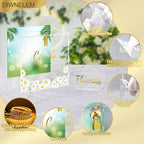 DIWNELEM Wedding Card Box with Lock&Light Large Letter Envelope Box Wedding Gift Card Box Money Box for Reception Baby Shower Birthday Party Graduation Decorations