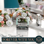 Custom Acrylic Sign Personalized, Custom Desk Name Plate, 18 Styles, (4"x4"), With Gift Box, USA Made by Acryluxe. (Holman)