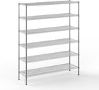 Regal Altair 18" Deep x 60" Wide x 74" Height Wire Shelving Kit | 6-Tier | NSF Commercial Storage Rack Unit