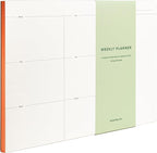 Weekly To-Do List Notepad – Desk Pad for Work and Study, Orange, 11.7x8.3 Inches