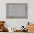 Amanti Art Grey Framed Magnetic Board 17x23 Small Vision Board for use with Magnets, 100% Metal Sheet to Display Items as Office Decor or for Home Organization in mudroom, Kitchen or Kids Room