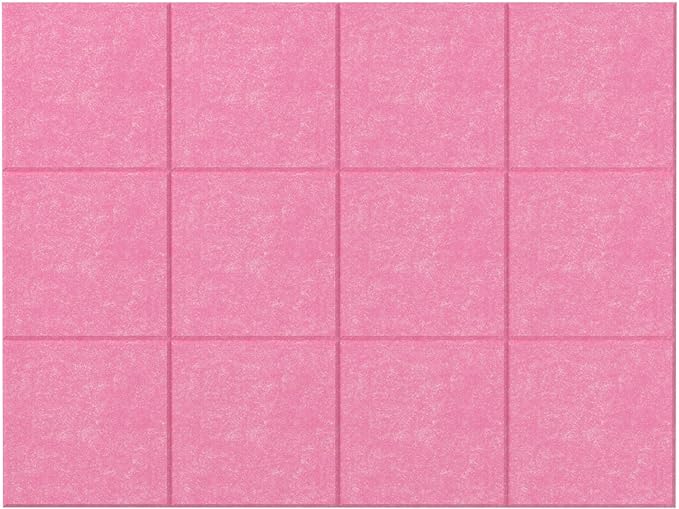 Baysola Large Cork Boards for Walls – 48" x 36" Self Adhesive Felt Wall Tiles, Ideal for Office Wall Organizing Bulletin Board, Easy to Install Cork Boards Felt Board