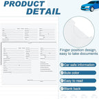 120 Pcs 9 x 12 In Vehicle Dealer Jackets for Car Sales 32lb Colored Printed Deal Envelopes Dealership Supplies File Jackets Automotive Folders for Car Dealerships (White)