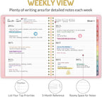 Forvencer 2026 Planner Weekly and Monthly, Jan 2026 -Dec 2026, Vegan Leather Cover Calendar Planner, 8.5" x 11" Agenda with Color Tabs, Inner Pocket, Spiral, 2026 Planner for Office School Supplies