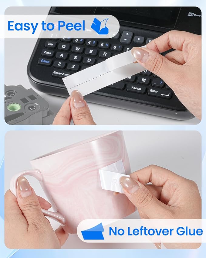 TZe-251 24mm 0.94 Laminated White Tape Replace for Brother Label Maker Tape Aze-251 Compatible with P-Touch Label TZ TZe 1" Black on White for PT-D600 PT-D610BT PT-P710BT PTP700 Refills,4 Pack