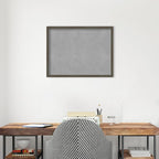 Amanti Art Grey Framed Magnetic Board 19x25 Medium Vision Board for use with Magnets, 100% Metal Sheet to Display Items as Office Decor or for Home Organization in mudroom, Kitchen or Kids Room
