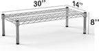 Regal Altair 14''W x 30''L x 8''H Chrome Plated Wire Dunnage Rack | Off The Floor Storage