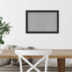 Amanti Art Black Framed Magnetic Board 14x20 Small Vision Board for use with Magnets, 100% Metal Sheet to Display Items as Office Decor or for Home Organization in mudroom, Kitchen or Kids Room