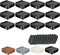 shouwuhho Furniture Risers, 12 Pack Bed Risers with Non-Slip Grip and Heavy Duty Support, 1 Inch 2 Inch 3 Inch 4 Inch Height Lift for Couch, Sofa, Table, Desk, Chair, Refrigerator - Black, 1 Inch