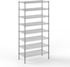 Regal Altair 18" Deep x 36" Wide x 74" Height Wire Shelving Kit | 8-Tier | NSF Commercial Storage Rack Unit