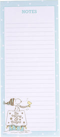 Graphique Merry Snoopy Holiday Magnetic Notepad | 100 Tear-Away Sheets | Grocery, Shopping, To-Do List | Writing Pad for Fridge, Kitchen, Office | Lined Paper | Great Gift | 4” x 9.25”