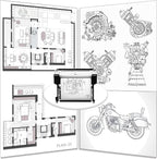 Plotter Paper 24" x 150', 2" Core 4.2 mil - 80 g/m² 20lb Bond Tracing Paper Roll for Wide Format Ink Jet Printers | Architectural Blueprints, Engineering Drawings, CAD, Custom-Sized Prints (4 Rolls）