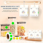 PARLAIM 2 Rolls 2000PCS 3/4" Round Circle Color-Code Dot Stickers,2 Color Style Colorful Coding Label Sticker for Home Office Classroom(Fluorescent Green+Yellow)
