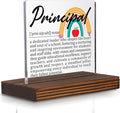 Principal Gifts, Inspirational Thank You Desk Sign for School Leaders, Educational Office Decor for Principal Appreciation Week Retirement Birthday Gift PA029