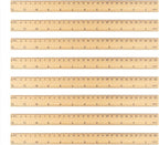 144 Packs Wooden Rulers, 12 Inch Double Sided Wood School Ruler for Home, Student, Office Use, 2 Scale,by,GNIEMCKIN