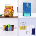 Ufmarine Large Binder Clips 1.6 Inch (36 pcs), Colored Big Paper Clips for Office