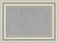 Amanti Art Silver Framed Magnetic Board 18x24 Small Vision Board for use with Magnets, 100% Metal Sheet to Display Items as Office Decor or for Home Organization in mudroom, Kitchen or Kids Room