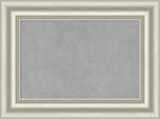 Amanti Art Silver Framed Magnetic Board 18x24 Small Vision Board for use with Magnets, 100% Metal Sheet to Display Items as Office Decor or for Home Organization in mudroom, Kitchen or Kids Room
